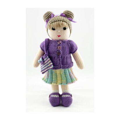 Violet doll knitting pattern 19094