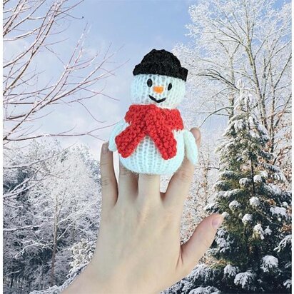 Christmas Frosty the Snowman Finger Puppet