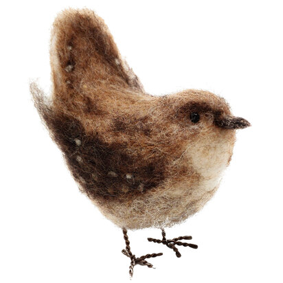 The Crafty Kit Company Jenny Wren Needle Felting Kit - 140 x 240 x 65mm