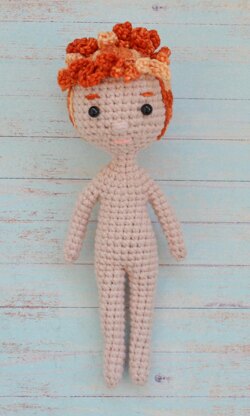 Crocheted Little Mermaid doll