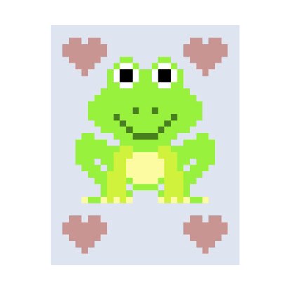 Frog Graphghan Chart & written colour changes