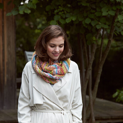 Spring Infinity Scarf in Schachenmayr Bravo Color - Downloadable PDF