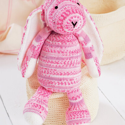 Bunny Toy in Sirdar Snuggly Baby Crofter DK, Snuggly DK and Bonus DK - 1456 - Downloadable PDF