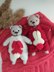 Christmas bear knitting pattern