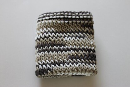 Twisted Stockinette Stitch Dishcloth