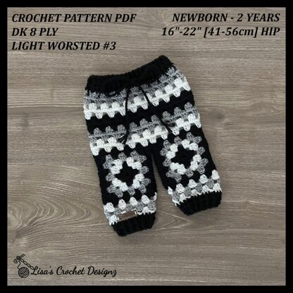 Granny Square Baby Pants