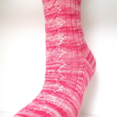 Lover's lane socks - knitting pattern