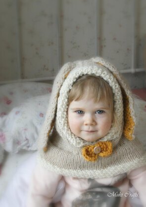 Windsor bunny hooded cowl