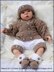 Double Breasted Jacket Set 16-22” doll/0-3m baby