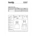 Burda Style Children's Bibbed skirt â€“ Pinafore B9287 - Paper Pattern, Size 4-6