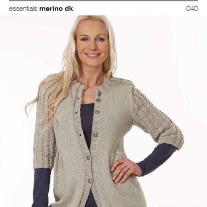 Cardigans in Rico in Essentials Merino DK - 040