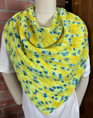 Sunkissed Blueberry Shawl or Scarf