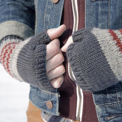 Mitfits fingerless mitts - knitting pattern