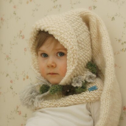 Piper hood and cowl set - knitting pattern