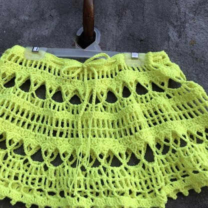 Crochet beach skirt