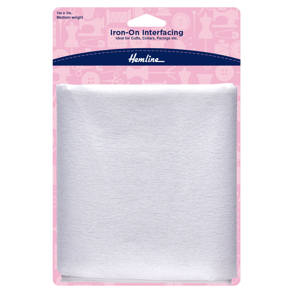 Hemline Iron-On Interfacing: Medium: 1m x 1m