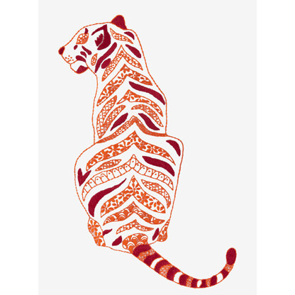 Bengal Tiger in DMC - PAT0451 -  Downloadable PDF