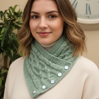 Knitting Pattern Ladies Neckwarmer, Scarf #592