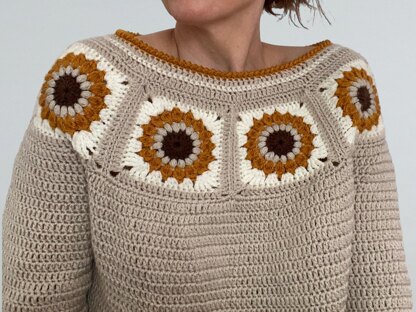 Sunflower Granny Sweater