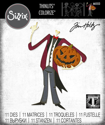 Sizzix Thinlits Die Set 10PK - Pumpkinhead, Colorize