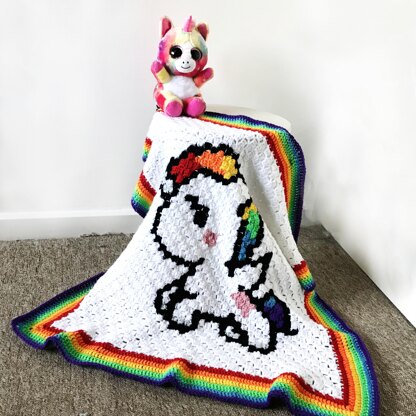 Unicorn C2C Blanket