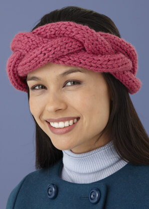 Beginner's Braided Headband in Lion Brand Wool-Ease Thick & Quick - L10660