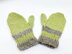 Easy Striped Wool Hand Mittens