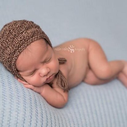 Chevron Ripples Newborn Bonnet