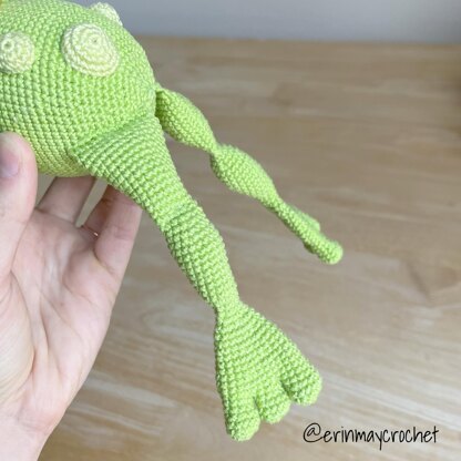 Fernando the Frog Prince Amigurumi Crochet Pattern by erinmaycrochet