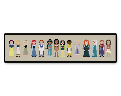 Storybook Princesses - PDF Cross Stitch Pattern