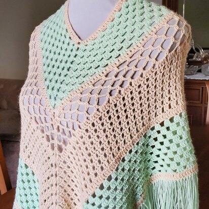 Sea Urchin Crochet Poncho