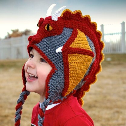 Crochet Dragon Hat Pattern