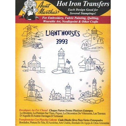 Aunt Martha's Hot Iron Transfers - Cross Stitch & Quilt Blocks - TP104 - Leaflet