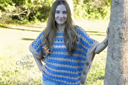 Coastal Waves Poncho