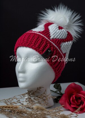 Queen of Hearts Beanie