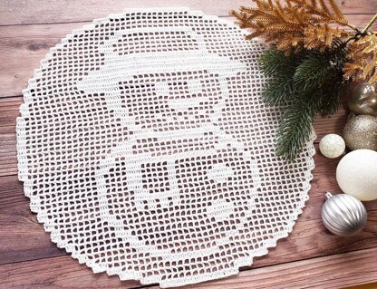 Snowman Doily