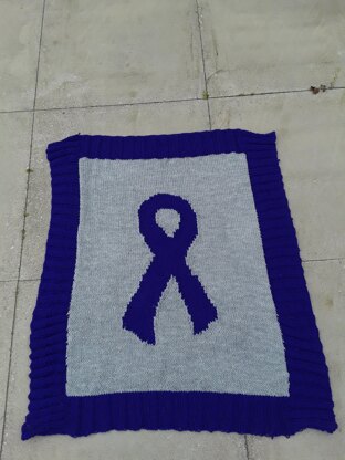 Charity Ribbon lap blanket