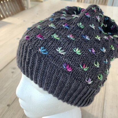 Snow Flowers Hat