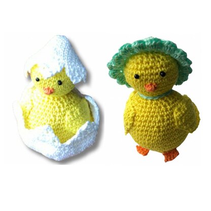 Easter Chick with Egg or Bonnet