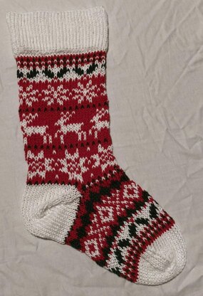 Fair Isle Christmas Stocking