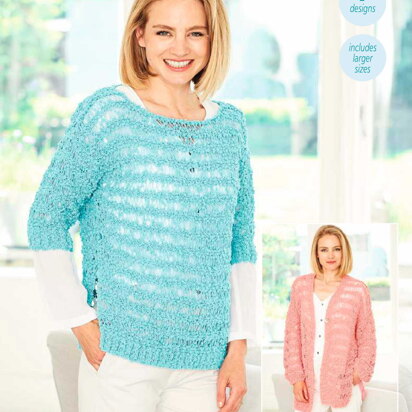 Sweater and Cardigan in Stylecraft Pearls - 9775 - Downloadable PDF