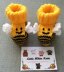 Bumblebee Baby Booties