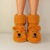 Childrens Teddy Bear Slipper Boots