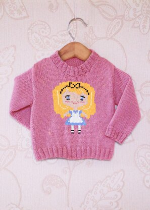 Intarsia - Alice Chart - Childrens Sweater