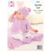 Matinee Coat, Cardigan, Hats, Bootees and Blanket in King Cole Glitz DK - 6327 - Leaflet