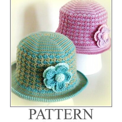 Crochet Hat RIPPLE (UK - British)