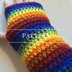 Rainbow FIngerless Gloves, an easy pattern