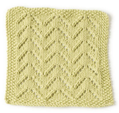 Rocky Point Beach Washcloth in Lion Brand Cotton-Ease - 90389