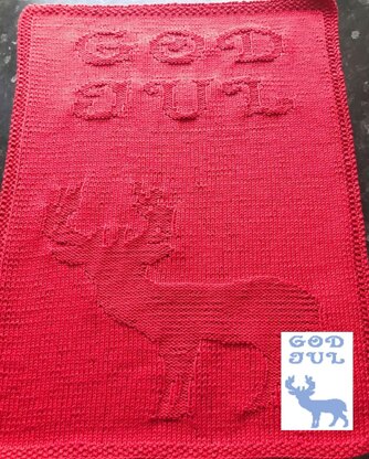 Nr. 354 Reindeer God Jul guest towel