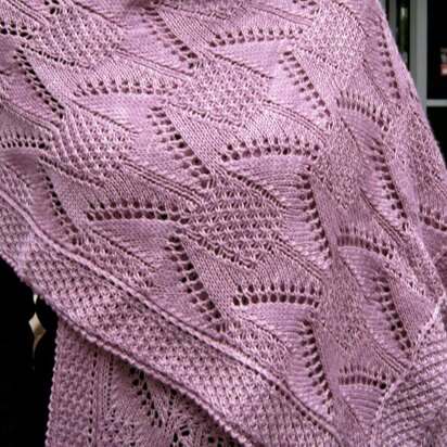 Damask Lace Shawl - knitting pattern
